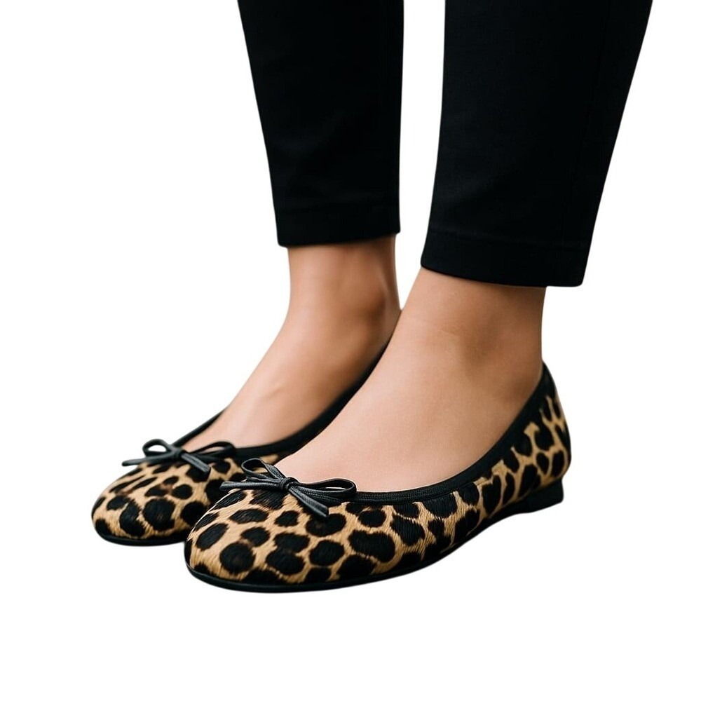 Vionic Animal Print Ballet Flats Comfortable Everyday‎ Shoes Size 7